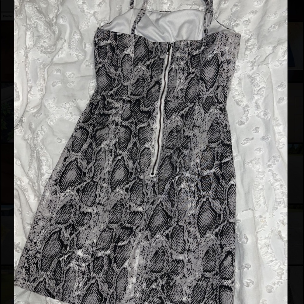 Snake print dress